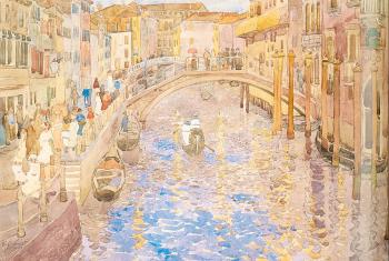 Maurice Brazil Prendergast : Venetian Canal Scene